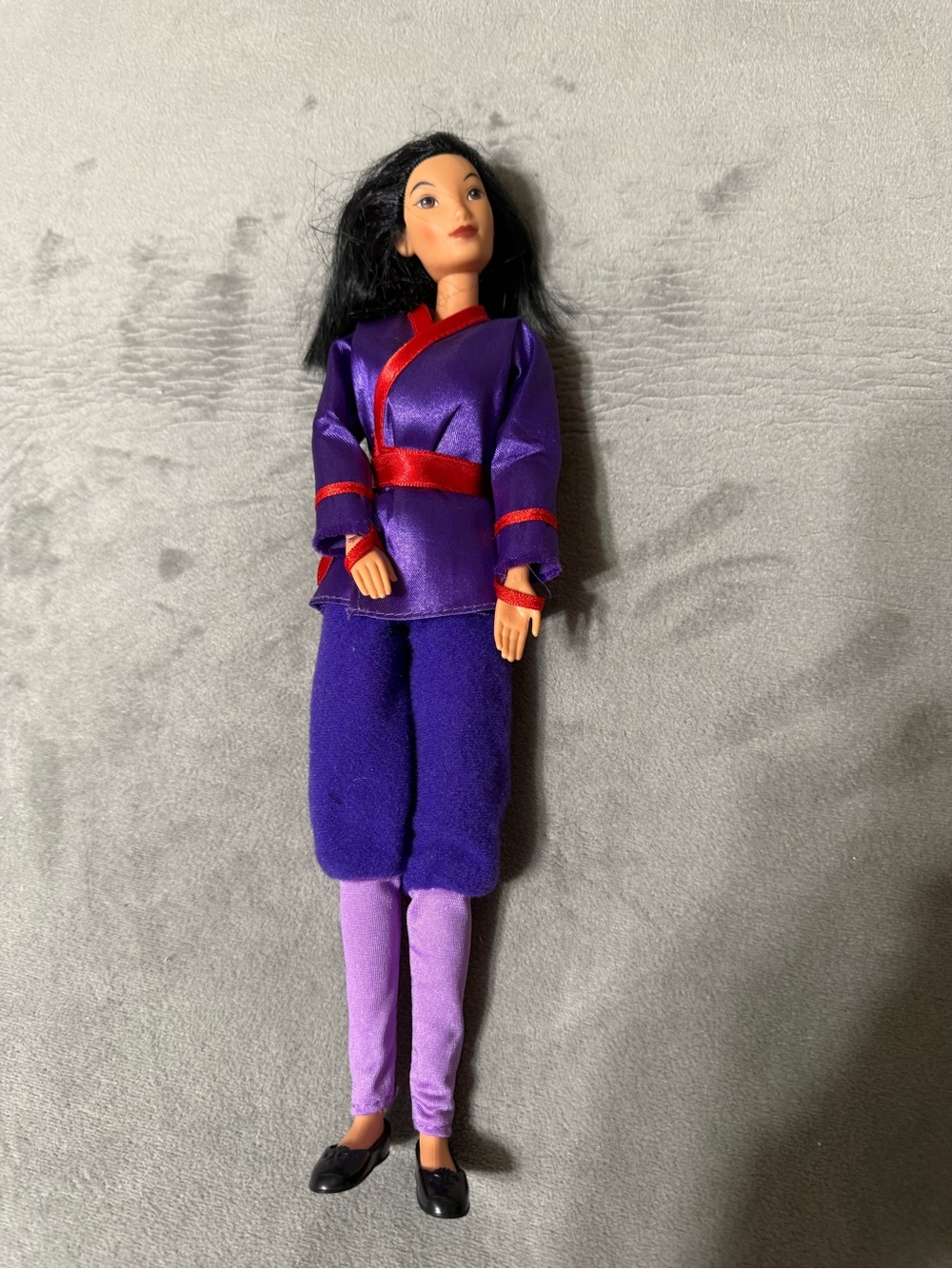 Vintage 1993 Mattel Mulan Doll Purple Outfit Disney